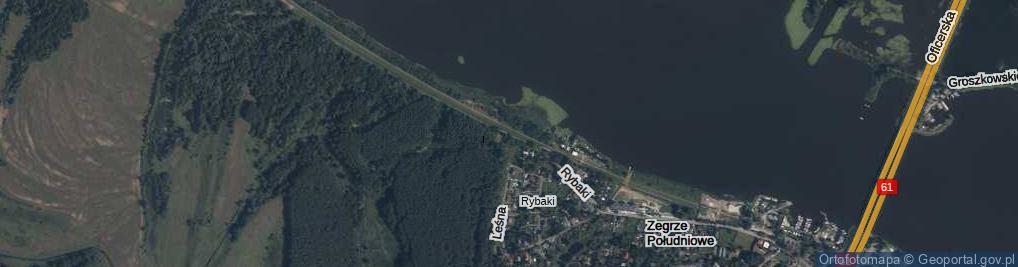 Zdjęcie satelitarne Zegrze Południowe ul.